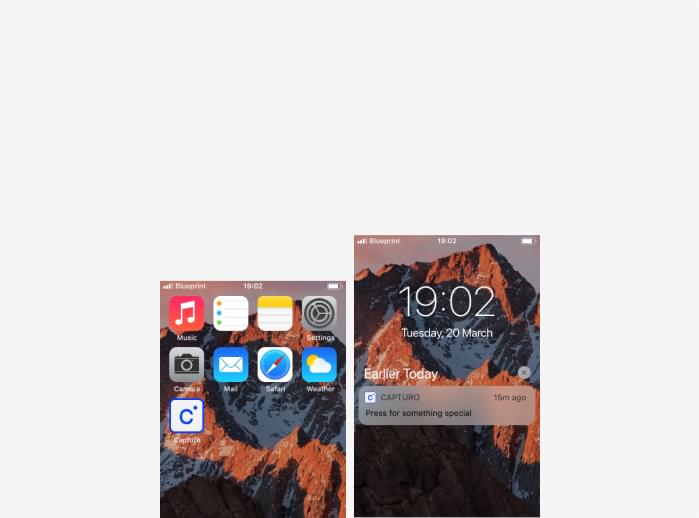 icones sur le systeme d'exploitation iOS